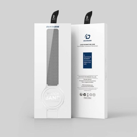 DUX DUCIS pasek MILANESE magnetyczny ze stali nierdzewnej 22 mm srebrny