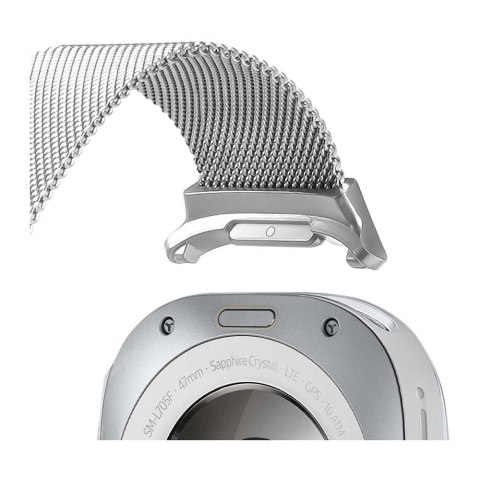 DUX DUCIS pasek MILANESE magnetyczny ze stali nierdzewnej 47 mm srebrny