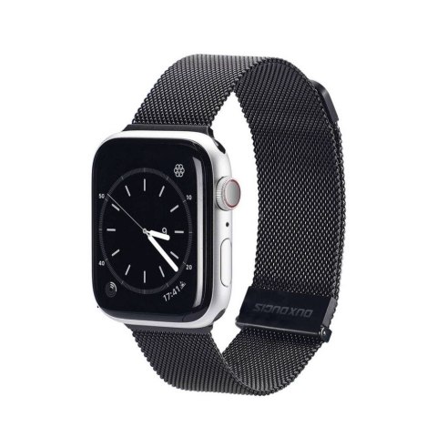 DUX DUCIS pasek MILANESE magnetyczny ze stali nierdzewnej do Apple Watch 38 / 40 / 41 mm czarny