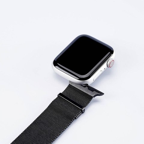 DUX DUCIS pasek MILANESE magnetyczny ze stali nierdzewnej do Apple Watch 38 / 40 / 41 mm czarny