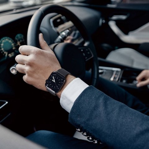 DUX DUCIS pasek MILANESE magnetyczny ze stali nierdzewnej do Apple Watch 38 / 40 / 41 mm czarny