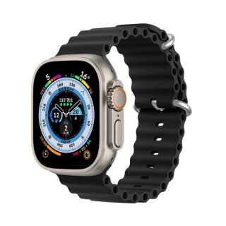 DUX DUCIS pasek OCEAN WAVE silikonowy do Apple Watch 38 / 40 / 41 mm czarny