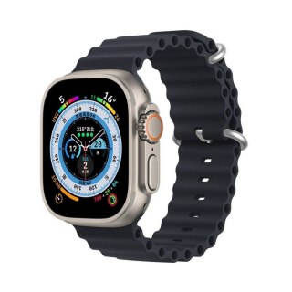 DUX DUCIS pasek OCEAN WAVE silikonowy do Apple Watch 38 / 40 / 41 mm grafitowy