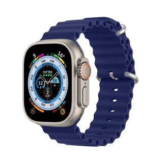 DUX DUCIS pasek OCEAN WAVE silikonowy do Apple Watch 42 / 44 / 45 mm niebieski