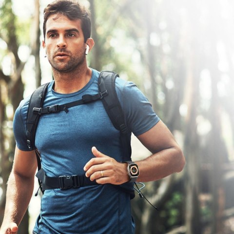 DUX DUCIS pasek YJ nylonowy do Apple Watch 42 / 44 / 45 / 49 mm czarno szary