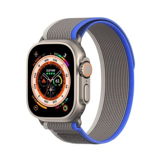 DUX DUCIS pasek YJ nylonowy do Apple Watch 42 / 44 / 45 / 49 mm niebiesko szary