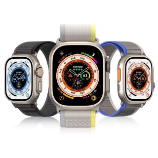 DUX DUCIS pasek YJ nylonowy do Apple Watch 42 / 44 / 45 / 49 mm niebiesko szary