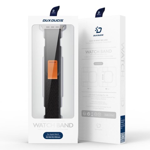 DUX DUCIS pasek YJ nylonowy do Apple Watch 42 / 44 / 45 / 49 mm niebiesko szary
