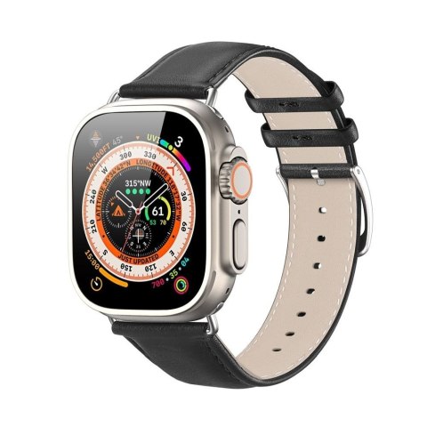 DUX DUCIS pasek YS skórzany do Apple Watch 38 / 40 / 41 mm czarny