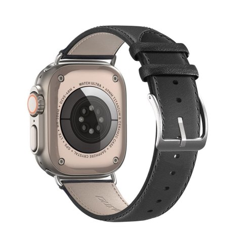 DUX DUCIS pasek YS skórzany do Apple Watch 38 / 40 / 41 mm czarny