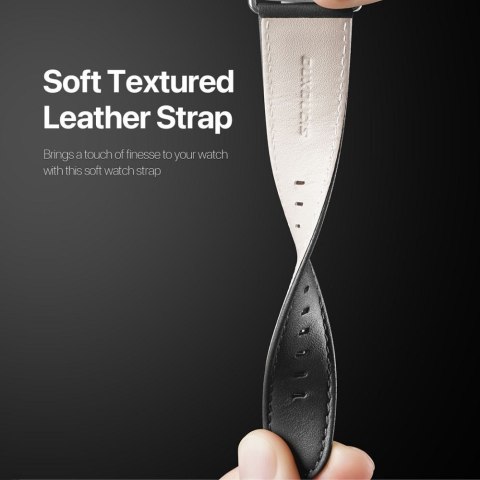 DUX DUCIS pasek YS skórzany do Apple Watch 38 / 40 / 41 mm czarny