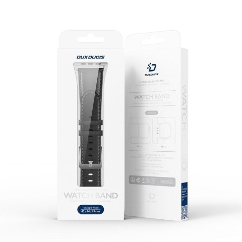 DUX DUCIS pasek YS skórzany do Apple Watch 38 / 40 / 41 mm czarny