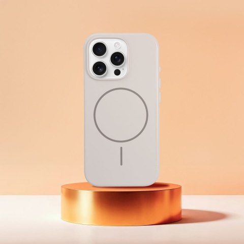 Etui na iPhone 14 PLUS Glossy Mag Cover zgodny z MagSafe białe