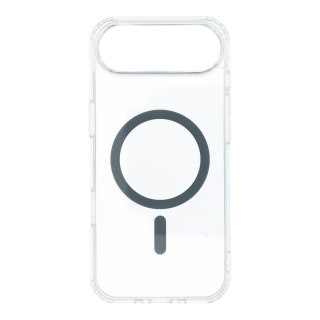 Etui na iPhone 17 AIR Drop Glue Colorful Ring Mag Cover zgodny z MagSafe szare