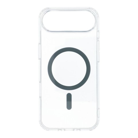 Etui na iPhone 17 AIR Drop Glue Colorful Ring Mag Cover zgodny z MagSafe szare