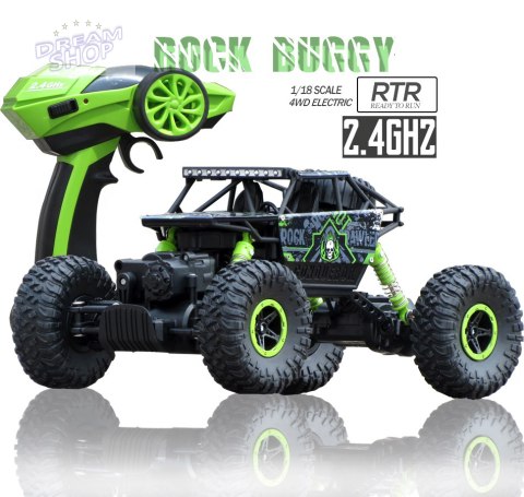 Samochód RC Rock Crawler HB 2,4GHz 1:18 zielony Samochód RC Rock Crawler HB 2,4GHz 1:18 zielony