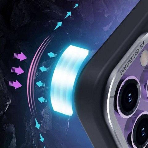 Futerał X-ONE Dropguard Magnetic Case Air (kompatybilny z MagSafe) - do Apple iPhone 16 Pro czarny