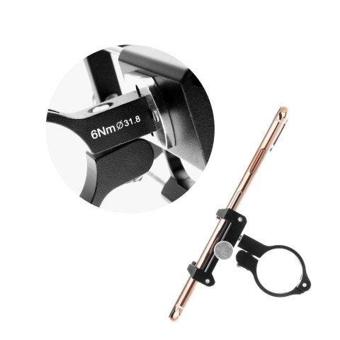 GUB uchwyt rowerowy na kierownicę G85 Aluminium czarny