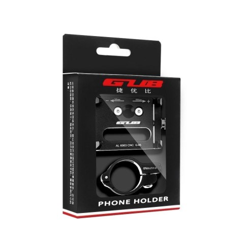 GUB uchwyt rowerowy na kierownicę G85 Aluminium czarny