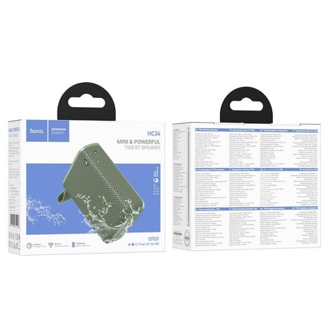 Głośnik bezprzewodowy 5W 4h Hoco HC34 zielony