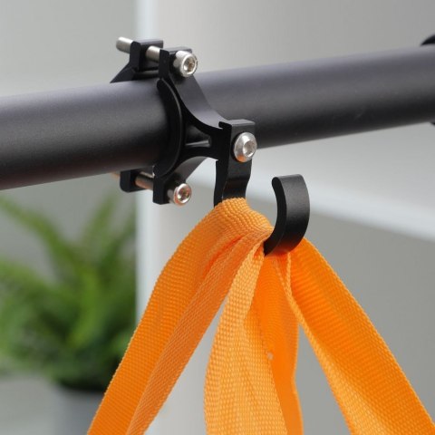 Hak uchwyt na zakupy do roweru / hulajnogi aluminiowy FS366-004 czarny