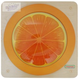 MASTERKIDZ Tablica Edukacyjna Sensoryczna Pomarańcza