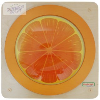 MASTERKIDZ Tablica Edukacyjna Sensoryczna Pomarańcza