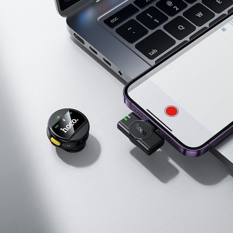 Mikrofon bezprzewodowy Lightning Hoco L21 czarny