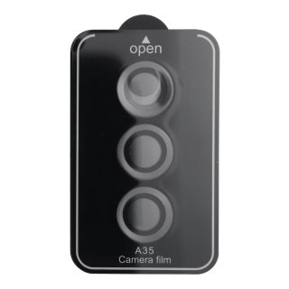 Osłona aparatu PROTECTOR 9H + aplikator do SAMSUNG A35 czarna
