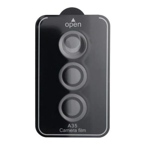 Osłona aparatu PROTECTOR 9H + aplikator do SAMSUNG A35 czarna
