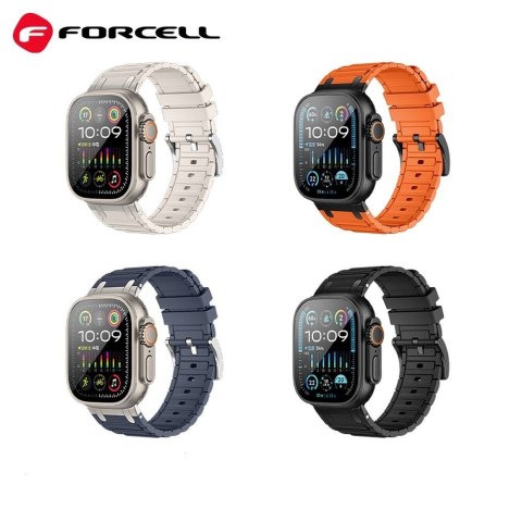 Pasek do Apple Watch Forcell F-Design FA06 dziurki silikon 38 / 40 / 41 mm biały