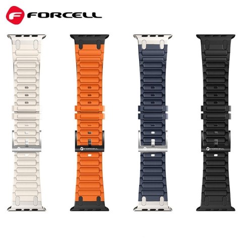 Pasek do Apple Watch Forcell F-Design FA06 dziurki silikon 38 / 40 / 41 mm biały