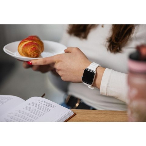 Pasek do Apple Watch Forcell F-Design FA12 dziurki silikon 42 / 44 / 45 / 49 mm zólty