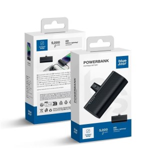 Powerbank Blue Star W0556P 2,1A 5000 mAh z wbudowanym złączem Lightning czarny
