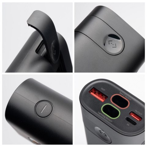 Powerbank Forcell F-Energy F10K4 PD QC3.0 3A 22,5W 10000 mAh kompatybilny z Apple Watch czarny