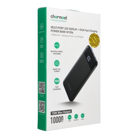 Powerbank Veger 10000 mAh 3A W1056 czarny