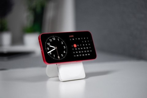 Powerbank zgodny z MagSafe Forcell F-Energy MagStand F10K2 QC3.0 PD 5A 20W 10000 mAh biały