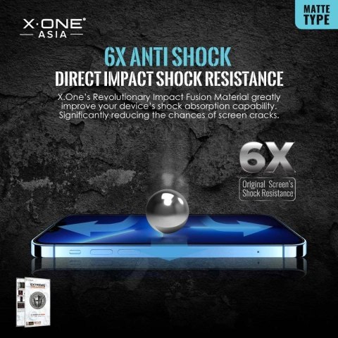 Protektor LCD X-ONE Extreme Shock Eliminator 4th gen. Matowe - do iPhone 14 Pro Max/15 Plus
