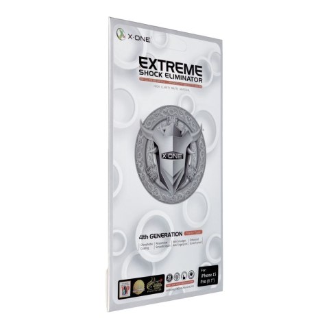 Protektor LCD X-ONE Extreme Shock Eliminator 4th gen. Matowe - do iPhone 15 Pro