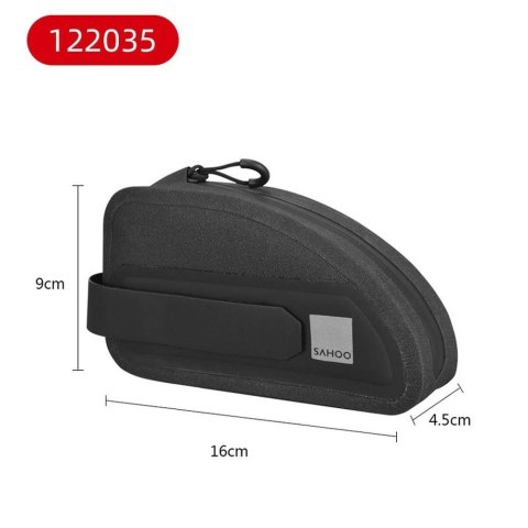 SAHOO torba rowerowa na ramę rowerową z zamkiem 0,3L 122035 czarna