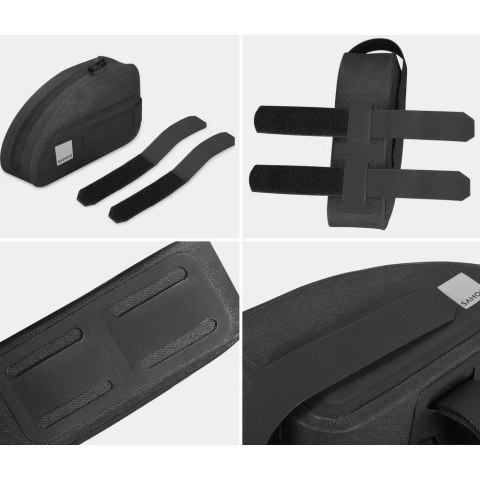 SAHOO torba rowerowa na ramę rowerową z zamkiem 0,3L 122035 czarna