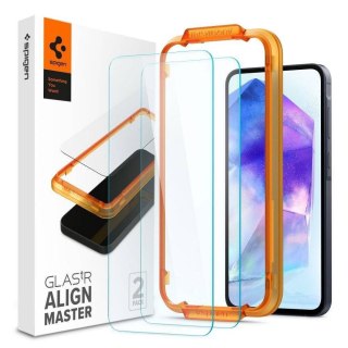 SPIGEN szkło hartowane ALM GLAS.TR 2-pack do SAMSUNG A55 5G clear