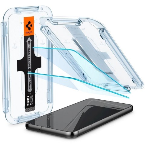 SPIGEN szkło hartowane GLAS.TR"EZ FIT" 2-pack do SAMSUNG S23 transparent