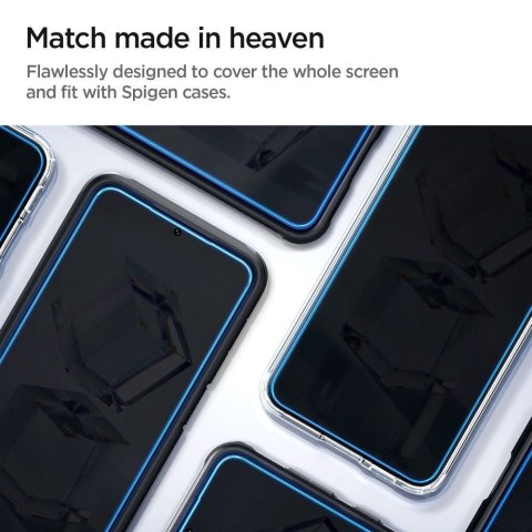 SPIGEN szkło hartowane GLAS.TR"EZ FIT" 2-pack do SAMSUNG S23 transparent