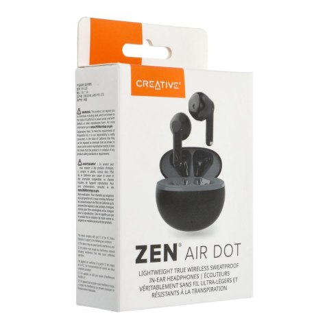 Słuchawki bezprzewodowe douszne Creative Zen Air Dot czarne