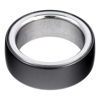 Smart Ring R8- inteligentny pierścień ceramiczny ze stacją ładującą rozmiar 18mm czarny