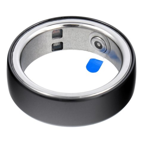 Smart Ring R8- inteligentny pierścień ceramiczny ze stacją ładującą rozmiar 18mm czarny