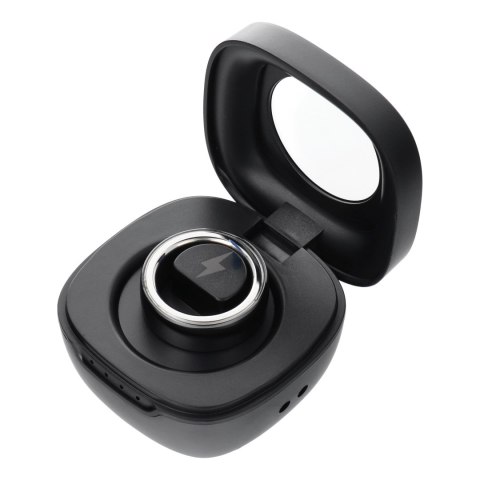Smart Ring R8- inteligentny pierścień ceramiczny ze stacją ładującą rozmiar 18mm czarny