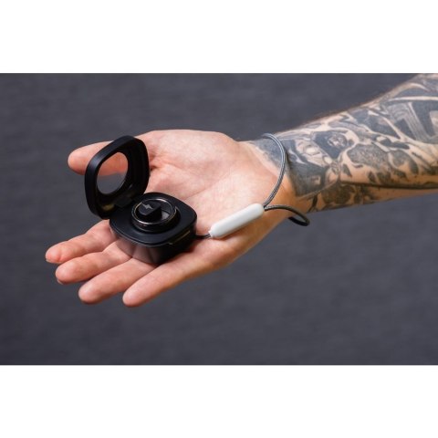 Smart Ring R8- inteligentny pierścień ceramiczny ze stacją ładującą rozmiar 18mm czarny