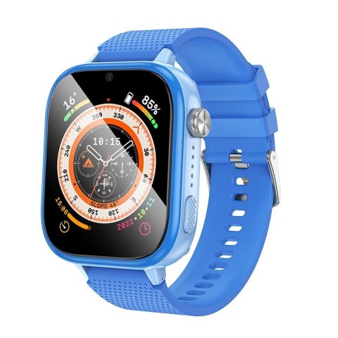 Smartwatch dla dzieci Hoco 1,83" 4G GPS z funkcją rozmowy Y101 niebieski